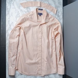 Peach Button Up Shirt Ratcatcher Vintage Essex